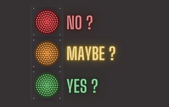 NO MAYBE YES - 550 x 350