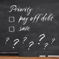 Pay off Debt or Save - square
